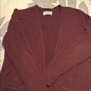 Old Navy Red Cardigan Classic Knit Sweater